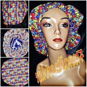 Autism awareness bonnet